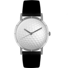 Golf Lover Print Watch Classic Silver