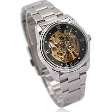 Gorgeous Women's Stainless Steel Mechanical Wrist Watch WM5