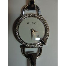 Gucci Auth Silver Bangle Bracelet Watch 122.5 Sst