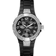 Guess Black Polycarbonate Ladies Watch U11622L4