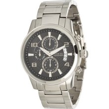 Guess Mens Black Dial Stainless Steel U0075g1