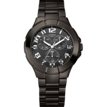 Guess U11511g1 Men's Black Ip Stainless Steel Rush Multi Function Watch