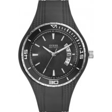 Guess W95143g1 Mens Fin Black Watch Rrp Â£99