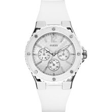 Guess White Silicone Ladies Watch U10657L1