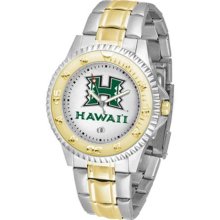 Hawaii Warriors UH Mens Stainless 23Kt Watch