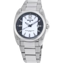 Hector France Men's 'Fashion' Black and White Quartz Watch