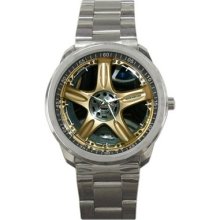 Hottest Volk Rays Gold Goldy Color Racing Wheel Sport Watch