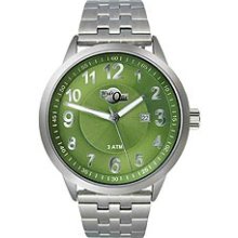 HydrOlix 3-Hand Stainless Steel/Green Dial Unisex watch #XA00204