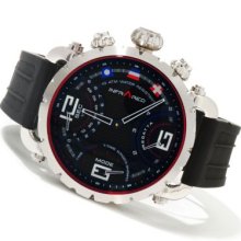 Infrared Men's Red Regatta Swiss Mechatronic Quartz Chronograph Rubber Strap Watch