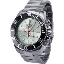 Insignum Tornado Silver - Black Divers Chronograph Wrist Watch