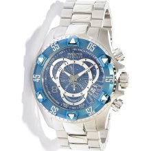 Invicta 11009 Men's Reserve Excursion Blue Bezel Textured Blue Dial Ch