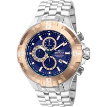 Invicta 12355 Men $1295 Pro Diver Reef Blue Dial Tachymeter Quartz Chrono Watch