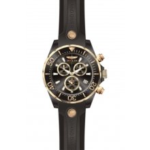 Invicta 12399 Pro Diver Black Dial Quartz Chronograph Rose Cs Black