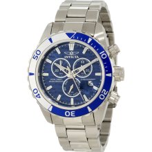 Invicta 12445 Pro Diver Chronograph Blue Textured Dial Men's Watch