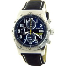 Invicta 1316 Black Band Blue Dial Chrono Watch