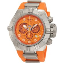 Invicta 1386 Men's Subaqua Noma IV Orange Dial Chronograph Orange Rubb