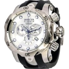 Invicta $1595 Men Reserve Venom Chrono Silver Dial Multi Band Quartz Watch 10944