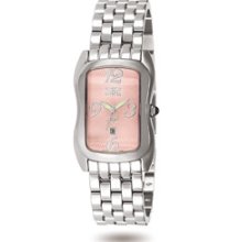 Invicta Angel Bracelet Ladies Pink Dial Luminous