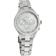 Invicta Angel Ladies Silver Day/Date Muti-Function Quartz Watch 12465