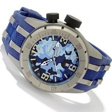Invicta Coalition Forces Bolt Gmt Grey Ss Blue Camouflage Dial Watch 10016