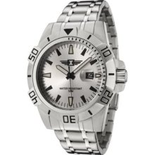 Invicta Gents All Stainless Steel Date Watch 43628-003 Silver Luminous Hands