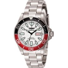 Invicta Menâ€™s Signature Collection Pro Diver White Dial Automatic Bracelet Watch