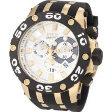 Invicta Men's 0915 Subaqua Reserve Chronograph Silver Dial Black Poly. Watch