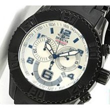 Invicta Sea Spider Pro Diver Lume Swiss Chrono Wht Blk Markers -3 Watch Carry