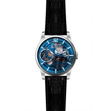 Invicta Vintage Mechanical Blue Skelton Dial Mens Watch 12404