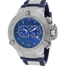 Invicta Watches Men's Subaqua/Noma III Chronograph Blue Dial Blue Poly