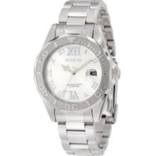 Invicta Women's 12851 Pro Diver Silver Dial Watch With Crystal Accents