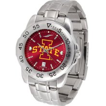 Iowa State Cyclones Sport Steel Band AnoChrome-Men's Watch