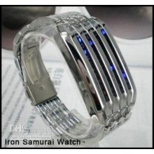 Iron Samurai 44 Led Light Digital Stainless Sport Watch ,led Watch .