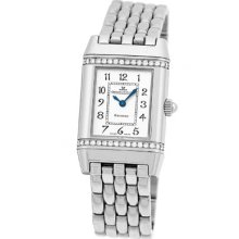 Jaeger Le Coultre Stainless Steel Reverso Florale Diamonds Quartz Le'coultre