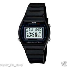 Japan Movt Genuine Casio Watch Black W-202-1a