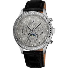 Joshua & Sons Js-41-ss Sparkling Mechanical Multi-function Mens Watch