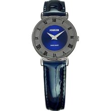 Jowissa Women's J2.008.S Roma 24 mm Blue Dial Leather Roman Numer ...