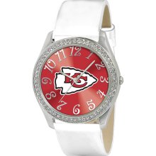 Kansas City Chiefs Glitz Wht Watch