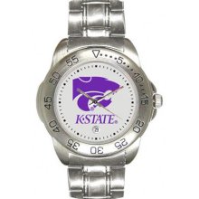 Kansas State Wildcats KSU NCAA Mens Sports Steel Watch ...