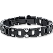 Kay Jewelers Men s Bracelet Diamond Accent Stainless Steel- Men's