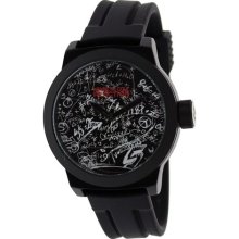 Kenneth Cole Men's RK1250 Black Silicone Quartz Watch with Black ...