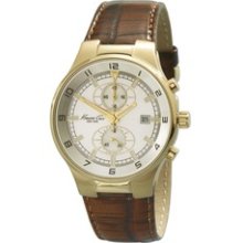 Kenneth Cole New York Chronograph Watch Men's - Brown-Gold