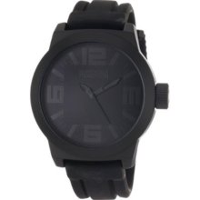 Kenneth Cole Reaction Men's Reaction RK1227 Black Silicone Analog Quartz Watch with Black Dial