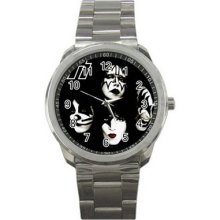 Kiss Black Sport Metal Mens Watches Fashion