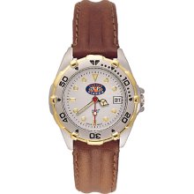 Ladies' Auburn University All Star Watch with Leather Strap