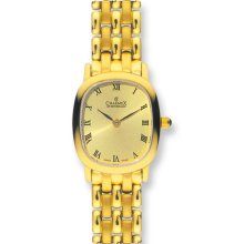 Ladies Charmex PVD-plated Champagne Dial Swiss 25x29mm Watch