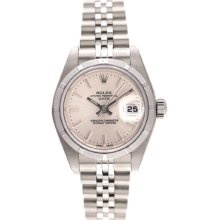 Ladies Rolex Date Watch 69190 Silver Dial