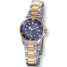 Ladies Two-Tone, Rotating Diver's Bezel Watch by Charles Hubert