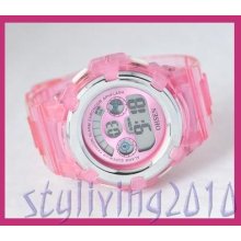 Lady Favourite Lovely Pink Multifunctional Women Child Kids Digital Sports Watch