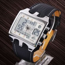 Lastest Fashion Ohsen Display Date Digital Dual Gorgeous Sport Quartz Watch